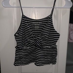 cute striped american eagle tank